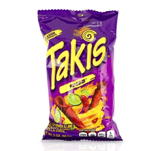 Chips Picantes Takis Favoritos con Textura Crujiente de Tortilla Enrollada y Potente Sabor a Chile y Lima, Ideales para Fiestas y Cine - Product Image 2