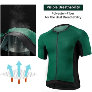 Ropa de Ciclismo para Hombre 2026, Personalizada, sin Costuras, Tejido de 160g, Secado Rápido, Transpirable, Spandex/Poliéster, Impresión por Transferencia de Calor - Product Image 2