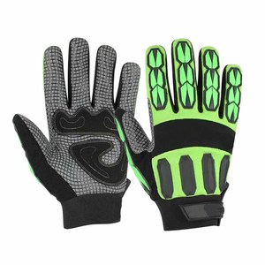 Synthetic Leather Back Four-way Foam <b>Lamination</b>, Tpr Strap Heavy Duty Heat Resistant Industrial Safety Mechanic Gloves - Product Image 2