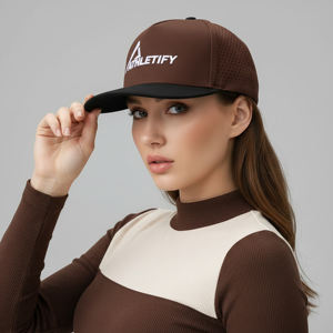 Gorra de Béisbol Deportiva de Marca Privada, Corte Láser, Carcasa Suave, Transpirable, Ajustada, con Cierre a Presión, Unisex, 5 Paneles, para las Cuatro Estaciones - Product Image 1