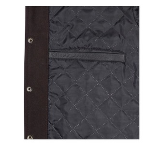 Custom Full Black Color Varsity Jacket Unisex <b>Pattern</b> Custom Embroidery College Varsity Outdoor Baseball Jacket Men - Product Image 4