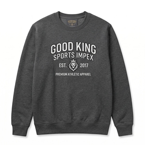 เสื้อสเวตเชิ้ตคอกลมผ้าฝ้ายพรีเมียม 400 กรัม สำหรับผู้ชาย แบบหนา ปักลายกราฟิก สตรีทแวร์ ผลิตตามแบบ OEM - Product Image 1