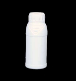 Botella de Plástico HDPE Blanca de 500 ml |   Envase cilíndrico Technoplast B/F con tapa de rosca para fertilizantes líquidos, pesticidas y productos químicos - Product Image 2