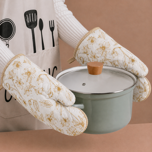 Gants de four de qualité supérieure, design imprimé, pour une utilisation en cuisine, isolation thermique, pour la cuisson au four. - Product Image 1