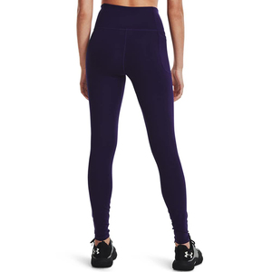 High Waist Full Length Yoga <b>Leggings</b> Seamless Solid Color Women's Fitness Pants Polyester/Cotton Elastic Waist Four-Way Stretch - Product Image 4
