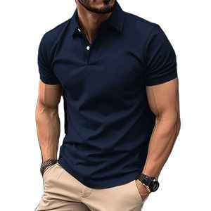 เสื้อโปโลปักลายสำหรับผู้ชายฤดูร้อน 240GSM เสื้อแขนสั้นสุดหรู สวมใส่สบาย ระบายอากาศได้ดี น้ำหนักเบา - Product Image 3
