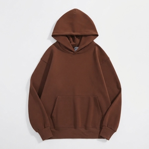 Custom Logo Solid Warm <b>Fleece</b> <b>Oversized</b> <b>Hoodie</b> Men's Thick Heavy Regular Plus Size Knitted Anti-Wrinkle Hooded Sweatshirt 2026 - Product Image 2