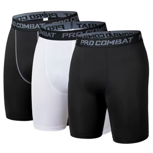 <b>Men</b> Bodybuilding <b>Shorts</b> Fitness Workout Inseam Gym Knickers Male Muscle Alive Elastic <b>Compression</b> Tights Skinny Leggins Hombre - Product Image 4