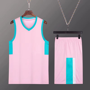 Uniforme de Baloncesto de Verano para Hombre, Marca Fantasy Wear, 100% Poliéster, Estampado por Sublimación, Estilo Deportivo a Rayas, Transpirable, Cuello en V - Product Image 1