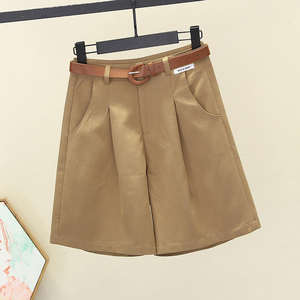 Shorts Casuales con Cinturón para Mujer, Estilo Minimalista Urbano, Ligeros, Transpirables, de Cintura Alta, Proveedor de Shorts de Moda de Verano - Product Image 5