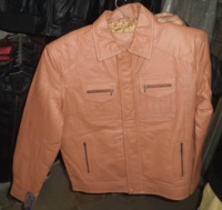 Veste en cuir véritable pour hommes de haute qualité automne col rond fermeture à glissière en gros toile tissu ODM approvisionnement