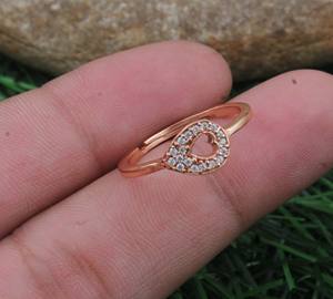 Anillo Romántico de Plata de Ley 925 con Engaste de Corazón, Anillo Delicado con Circonita Cúbica, Joyería Fina Minimalista para Boda, Regalo para Mujer - Product Image 2