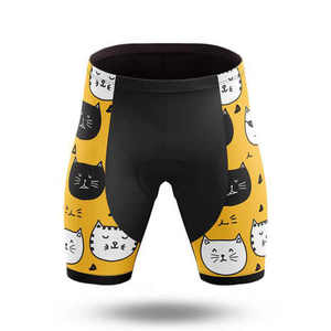 Shorts de cyclisme pour hommes, ajustés, respirants, séchage rapide, Spandex Polyester 140g, longueur courte, motif géométrique imprimé, VTT - Product Image 4