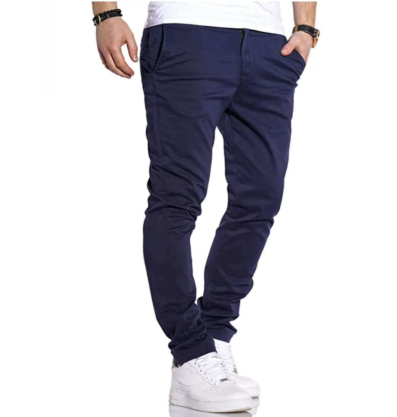 Wholesale High Quality Pants Cotton Casual Full Length Slim Fits Fashion Outdoor Sport Leisure Trousers For Men