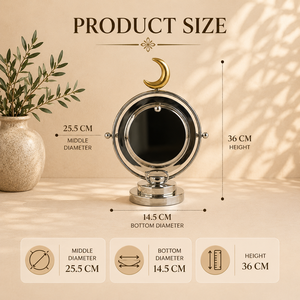 Support de service à trois bols en acier inoxydable de qualité supérieure avec finition en forme de croissant pour une présentation élégante des aliments du Ramadan et de l'Aïd - Product Image 4