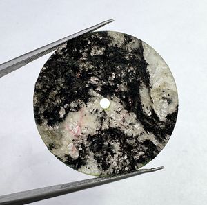 Automatic <b>Watch</b> Dial Handmade Natural <b>Black</b> & White Marble <b>Watch</b> Dial 30mm Unique Pattern Gemstone Round Disc For Watchmaking - Product Image 1