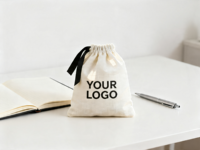 Sacs à cordon en toile avec logo personnalisé, approvisionnement en gros pour rasoirs, grattoirs, bijoux et emballages cosmétiques