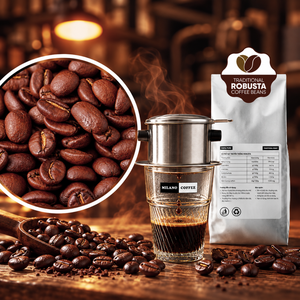 กาแฟอาราบิก้าเวียดนามบดละเอียด คั่วเข้ม รสชาติเข้มข้น ขมจัด กาแฟมิลาโนแบบดั้งเดิม ขายส่ง - Product Image 3