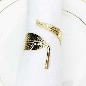 Juego de Anillos para Servilletas de Metal de Alta Gama, Accesorios Duraderos para Decoración de Mesa para Restaurantes, Hoteles y Uso Doméstico - Product Image 2