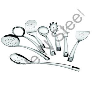 Juego de servir de acero inoxidable, 8 Uds., cuchara, espagueti, herramienta de tenedor, juego de vajilla elegante, venta al por mayor - Product Image 2