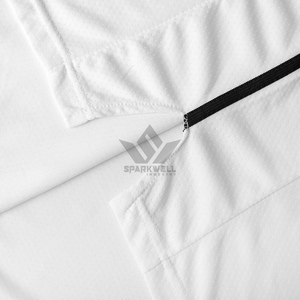 Maillot de basket-ball unisexe blanc, débardeur à col rond sans manches, polyester respirant, logo imprimé au dos, toutes saisons - Product Image 6