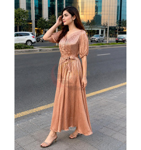 Nuevo Vestido Boho de Moda, Elegante Vestido de Playa para Mujer, Cuello en V, Estampado Informal, Maxi Bohemio - Product Image 6
