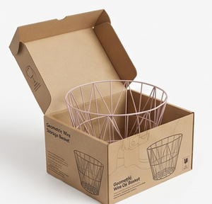 Finest Quality Geometric Metal Wire <b>Storage</b> <b>Basket</b> Rose <b>Gold</b> Modern Design Multi Purpose Organization Bin - Product Image 4