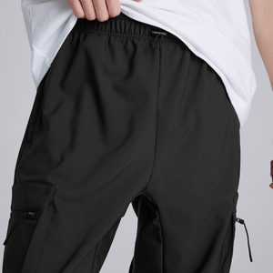 Ensemble de survêtement tactique pour homme, sweat-shirt noir surdimensionné et pantalon de jogging, tenue de sport en deux pièces, streetwear urbain haut de gamme - Product Image 4