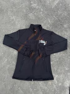 Custom Logo Women <b>Workout</b> 2 Piece Set Stand Collar Zip Up <b>Jacket</b> Drawstring Wide Leg Sweatpants Gym Daily Wear Warm Tracksuit - Product Image 3