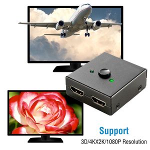Adattatore Switch Bidirezionale HD 1x2 2x1 4K HDTV Splitter Convertitore Hub Commutatore Manuale Supporta Video 3D 1080P - Product Image 5