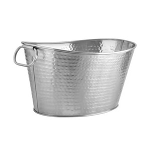 Event Metal Ice Beverage Tub Stainless Steel Party Cooler <b>Bucket</b> Wine Beer Chiller Tub Bar Use - Product Image 3