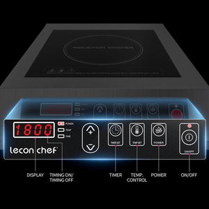 Cuisinière à induction commerciale KEIFU 3500W haute puissance en acier inoxydable, contrôle précis de la température, minuterie, plaque chauffante 275x275mm, 2 - Product Image 3
