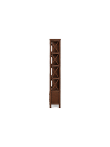 Librería Tradicional de Madera con 4 Estantes y Cajón, Mueble Independiente para Oficina en Casa, Recibidor, para Escritorio Pequeño - Product Image 5