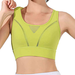 เสื้อชั้นในกีฬา Econex Sports สีเขียว ตะเข็บเรียบ ระบายอากาศได้ดี ผลิตจากผ้าสแปนเด็กซ์/โพลีเอสเตอร์ สายไขว้ด้านหลัง ปิดด้วยซิปด้านหน้า รองรับระดับปานกลาง เหมาะสำหรับโยคะและวิ่ง - Product Image 5
