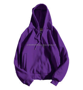 Custom Embroidered <b>Black</b> Zip Up Hoodies For <b>Men</b> Winter <b>Hoodie</b> Custom Printing - Product Image 6