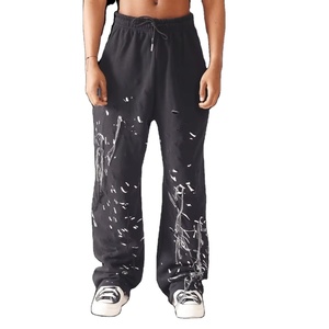Fashion Men Embroidered <b>Fleece</b> Jogger Pants Warm Winter Casual Sweat <b>Trousers</b> - Product Image 3