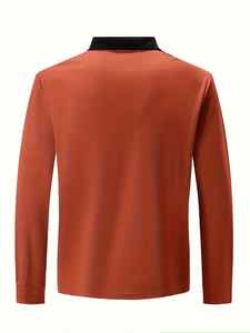 Nuevo Diseño de Camiseta Polo con Cierre, Manga Larga, Algodón y Felpa, para Hombre, Verano/Otoño, Casual, Deportiva, para Equipo, con Logotipo Personalizado - Product Image 4