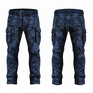 Pantalones Cargo de Camuflaje de Algodón Personalizados con Etiqueta Privada para Hombre, para Actividades al Aire Libre, Estilo Urbano, Cintura Alta, Color Personalizado - Product Image 2
