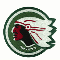 Patch en chenille à bas prix, nouveau design, logo personnalisé de qualité supérieure, broderie en chenille pour vêtements