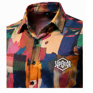 Camisa de Vestir Estampada para Hombre, Corte Moderno y Ajustado, Tela Suave y Estilo Elegante para Ocasiones Casuales de Negocios - Product Image 3