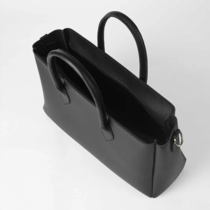 Sac fourre-tout en cuir véritable de haute qualité |   Mode féminine au design minimaliste, ouvert/fermé par fermeture éclair |   Couleurs et tailles personnalisables - Product Image 4