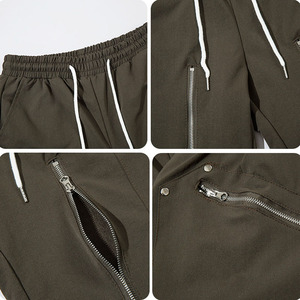 Men's Tactical <b>Cargo</b> Shorts Multi-Pocket Zipper Techwear Streetwear Elastic Waist Drawstring Summer Casual Outdoor Work Shorts - Product Image 4