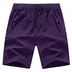 Shorts de sport pour hommes High Street Solid - Séchage rapide, respirant, tissu Oxford, taille élastique, logo personnalisé - Product Image 1