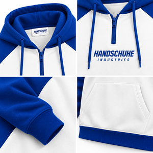 เสื้อฮู้ดผู้ชายแบบลำลอง ซิป ¼  ลายพิมพ์ แขนยาว ผ้าฝ้าย 100% ดีไซน์สวยงาม - Product Image 4