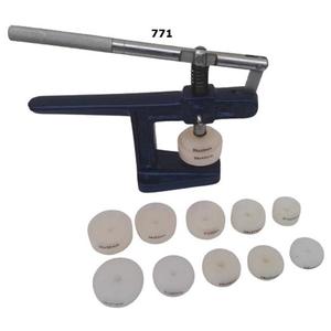 Machine de montage de verre avec 12 matrices en nylon pour le montage de verre minéral plat et de dos pour les boîtiers de montre à quartz outils de fabrication de bijoux - Product Image 2