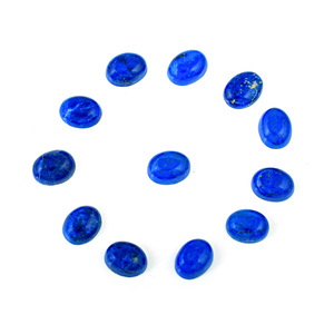Indian Supplier Manufacturer 100% Natural Blue <b>Lapis</b> <b>Lazuli</b> Oval Shape Cabochon Loose Gemstones Polished Blue For Jewelry Making - Product Image 1