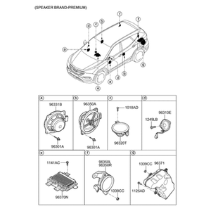 Interruptores y Controles Nuevos para Santa Fe, Lado Izquierdo, 963604Z200 - Product Image 2