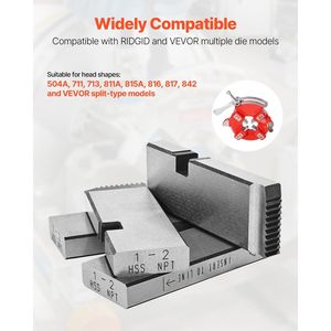 Cho <span class=keywords><strong>ridgid</strong></span> tay phải điện Ống <span class=keywords><strong>threaders</strong></span> 1 "-2" NPT Máy chết 4 cái phù hợp - Product Image 4