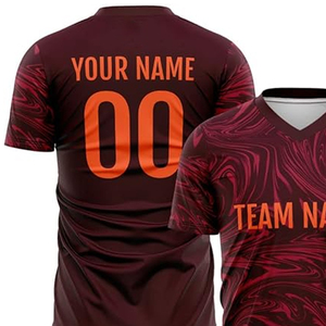 Camiseta de fútbol transpirable con diseño de sublimación impreso a medida, venta directa de fábrica, camiseta de fútbol personalizada para hombre en grandes cantidades - Product Image 3