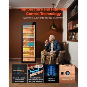 Humidor Elettrico per Sigari da 288L, 1700 Pezzi, Raffreddamento a Compressore, Umidità e Temperatura Costanti per Uso Domestico - Product Image 3